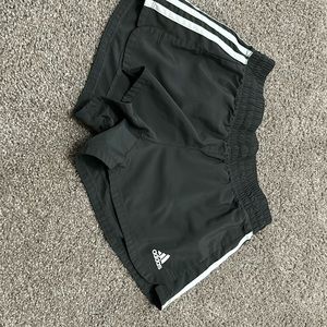 Adidas gray striped shorts